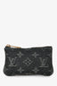 Louis Vuitton 2008 Grey Denim Monogram Key Pouch