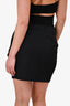 PHI Black Wool Tailored Mini Skirt Size 6