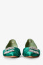 Manolo Blahnik Green Crystal Embellished Flats Size 34.5