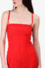 Givenchy Red Logo Embroidered Mini Dress Size Size 34