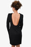 Moschino Black Inflatable Heart Low Back Dress Size 12