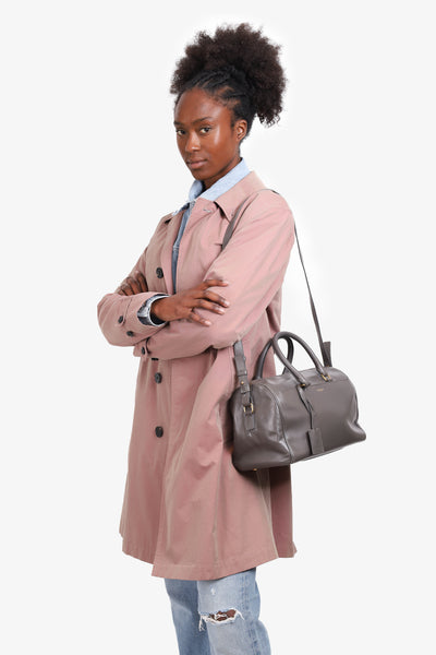 Saint Laurent Grey Leather Boston Bag – Mine & Yours