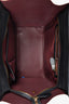 Celine 2011 Black/Burgundy/Grey Leather Medium Luggage Tote