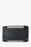 Celine 2011 Black/Burgundy/Grey Leather Medium Luggage Tote