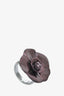 Pre-Loved Chanel™ Purple/Gunmetal Camellia Ring