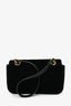 Gucci Black Velvet Marmont Mini Chain Crossbody