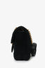 Gucci Black Velvet Marmont Mini Chain Crossbody
