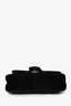 Gucci Black Velvet Marmont Mini Chain Crossbody