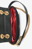 Gucci Black Velvet Marmont Mini Chain Crossbody