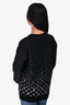 Louis Vuitton Black Cotton Ombre Monogram Crewneck Sweater Size XS