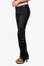 Versace Jeans Couture Black Buckle Detailed Straight Legged Pants Size 24