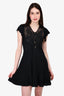 Roberto Cavalli Black Lace Butterfly Mini Dress Size 38