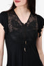 Roberto Cavalli Black Lace Butterfly Mini Dress Size 38