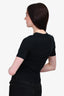 Balenciaga Black Graphic Printed T-Shirt Size 36