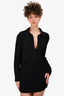 Norma Kamali Black Bodycon Mini Dress Size XS