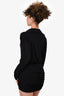 Norma Kamali Black Bodycon Mini Dress Size XS