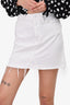 Paige White Denim Mini Skirt Size 24