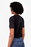 Ambush Black Logo Print Crop Top Size 1