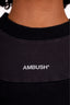 Ambush Black Logo Print Crop Top Size 1