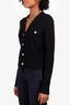 Maje Black Ribbed Cardigan Size 1
