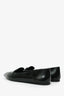 Prada Black Brushed Leather Pointed Flats Size 37