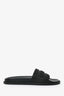 Versace Black Rubber 'FF' Logo Slides Size 40