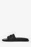 Versace Black Rubber 'FF' Logo Slides Size 40