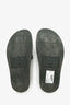 Versace Black Rubber 'FF' Logo Slides Size 40