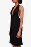 Versace Black Medusa Chain Sleeveless Mini Dress Size 42
