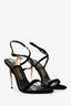 Tom Ford Black Velvet Padlock 105 Heels Size 40