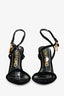 Tom Ford Black Velvet Padlock 105 Heels Size 40