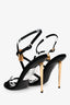 Tom Ford Black Velvet Padlock 105 Heels Size 40
