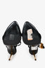Tom Ford Black Velvet Padlock 105 Heels Size 40