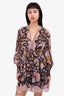 Ulla Johnson Black/Purple Embellished Dress Size 4