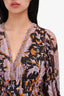 Ulla Johnson Black/Purple Embellished Dress Size 4