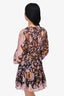 Ulla Johnson Black/Purple Embellished Dress Size 4