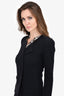 Isabel Marant Black Virgin Wool Tie Jacket Size 36