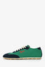 Marni Green/Navy Canvas Tennis Sneakers Size 40