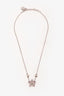 Christian Dior Silver Crystal Pearl Embellished Star Necklace