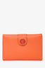 Hermes 2023 Orange Leather R.M.S Card Holder