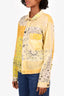 Kapital Yellow/Black Paisley Printed Button-Up Top Size L