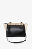 Celine Beige/Black Python/Leather Medium Trapeze Bag with Strap