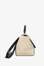 Celine Beige/Black Python/Leather Medium Trapeze Bag with Strap
