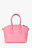 Givenchy Pink Leather 'Mini Antigona Sport' Top Handle Bag with Strap