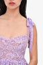 For Love & Lemons Purple Lace Dress Size S
