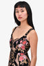 For Love & Lemons Black Floral Embroidered Dress Size XS