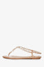 Rene Caovilla Faux Pearl Sandals Size 35.5