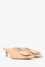Gianvito Rossi Nude Patent Heeled Mules Size 38