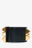 Hermes 2018 Black Leather Collier De Chien Bracelet