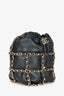 Chanel 2019/20 Black Leather Chain Detailed Bucket Bag